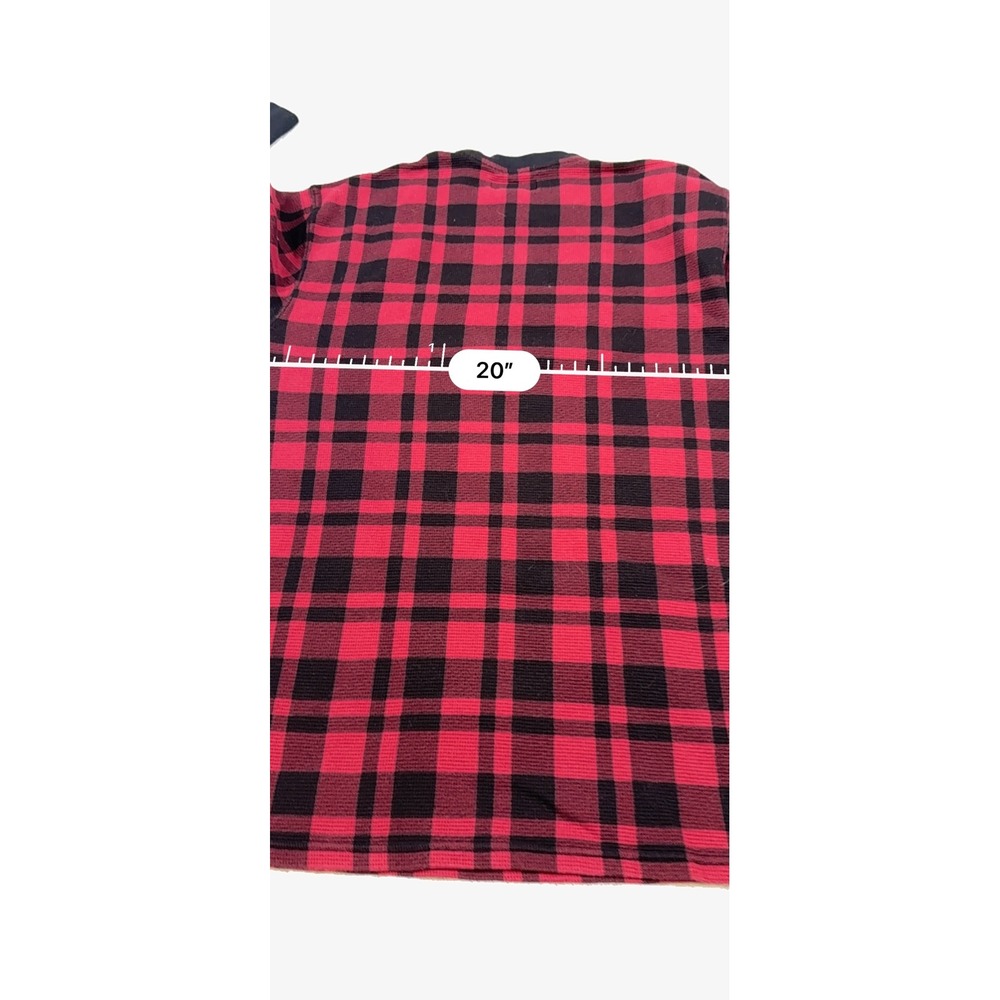 Polo Ralph‎ Lauren Mens Long Sleeve Thermal Plaid Crewneck Shirt Size L G - Picture 5 of 6
